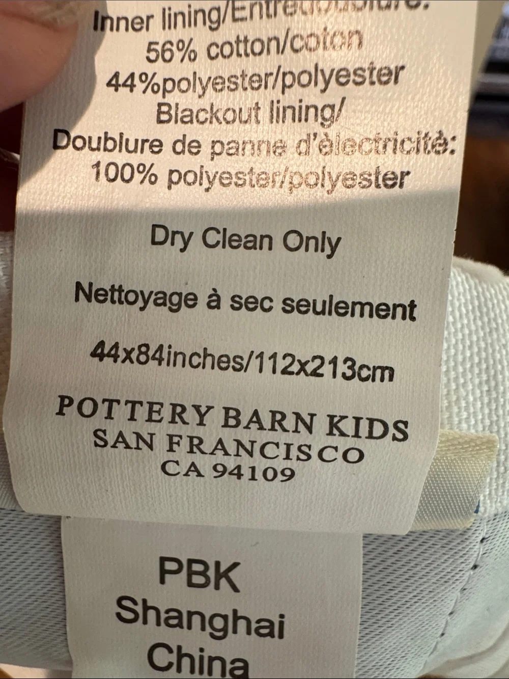 Pottery Barn Kids White Curtain Panel with Taupe Floral Medallions